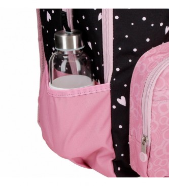 Enso Enso Love Vibes Schulrucksack mit rosa Trolley