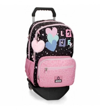 Enso EnsoLove Vibes sac  dos double compartiment avec trolley rose