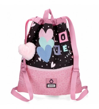 Enso Enso Love Vibes backpack bag pink