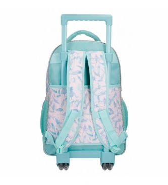 Joumma Bags Frozen Memories two-wheeled backpack blue