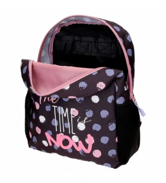 Roll Road Preschool backpack The time is now black