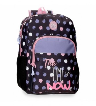 Roll Road Mochila Escolar 40cm The time is now adaptable negro