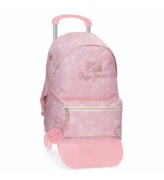 Pepe Jeans Holi backpack 44cm with black trolley
