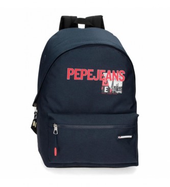 Pepe Jeans Dikran 44cm backpack adaptable to trolley blue