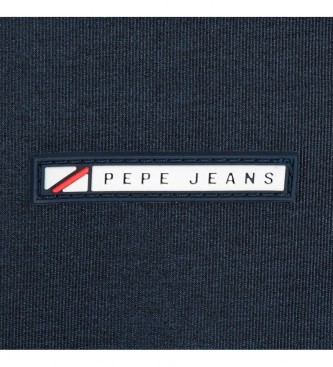 Pepe Jeans Dikran rugzak 44cm aanpasbaar aan trolley blauw