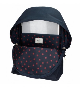 Pepe Jeans Dikran 44cm backpack with trolley blue