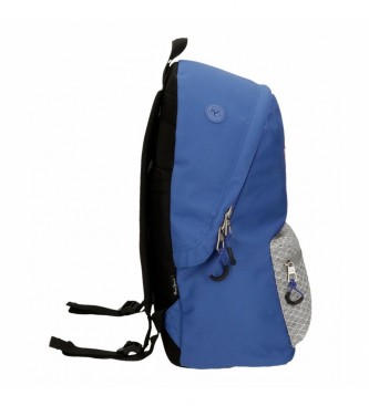 Pepe Jeans Darren backpack 44cm adaptable to trolley blue