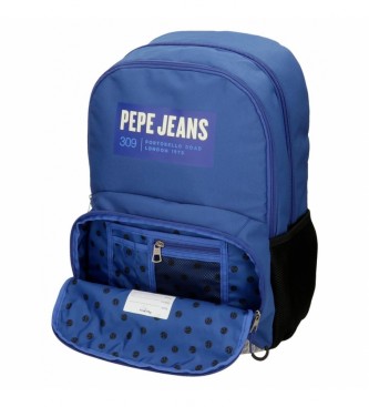 Pepe Jeans Dwukomorowy plecak Darren niebieski