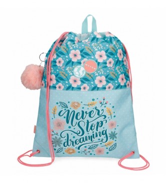 Movom Saco Never Stop Dreaming backpack blue