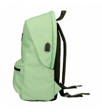 Pepe Jeans Aris Computer Backpack Colorful Pastel Green