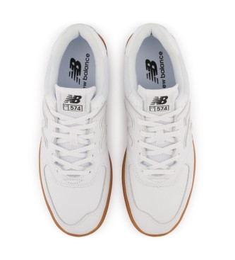 New Balance Court 574 white leather sneakers