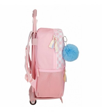 Joumma Bags Hello Kitty wink 32cm rugzak met trolley roze