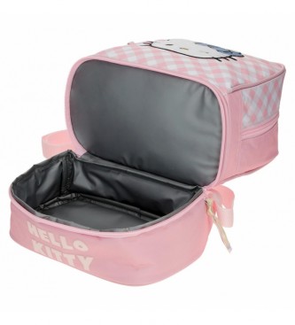 Joumma Bags Mochila Hello Kitty Wink 28cm com lancheira rosa