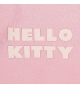 Joumma Bags Mochila Hello Kitty Wink 28cm com lancheira rosa