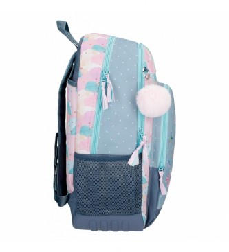 Movom Give yourself time blue school backpack