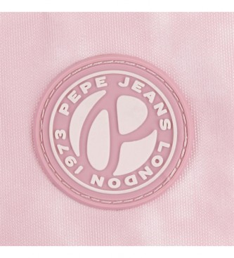 Pepe Jeans Różowa torba toaletowa Holi z możliwością dostosowania