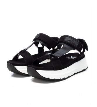 Xti Sandals with black platform - Height platform 5cm 