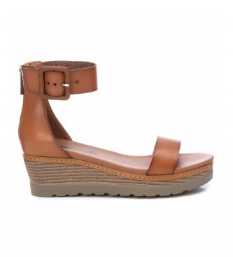 Refresh Wedge sandals 079922 brown -Height heel 5 cm