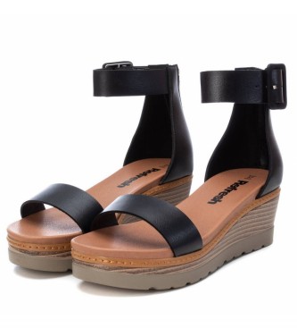 Refresh Sandalen mit Keil 079922 schwarz -Absatzhhe 5 cm