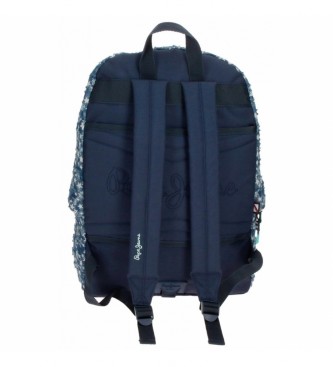 Pepe Jeans Pepe Jeans Demin Star backpack 44cm adaptable to trolley blue