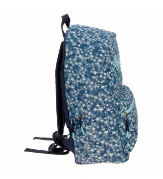 Pepe Jeans Pepe Jeans Demin Star backpack 44cm adaptable to trolley blue
