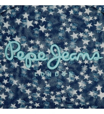 Pepe Jeans Denim Star blue shoulder bag