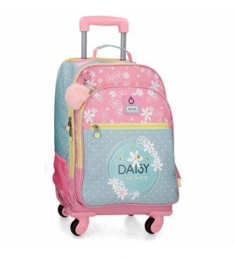 Enso Backpack 4 wheels Enso Daisy pink