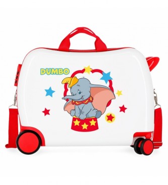 Joumma Bags Otroški kovček Cirkus Dumbo bele barve - 38x50x20cm