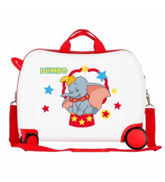 Joumma Bags Valigia per bambini bianca Dumbo Circus -38x50x20cm-