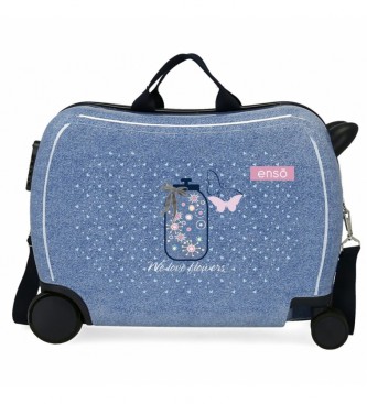 Enso Children's suitcase 2 multidirectional wheels Enso Friends Together blue
