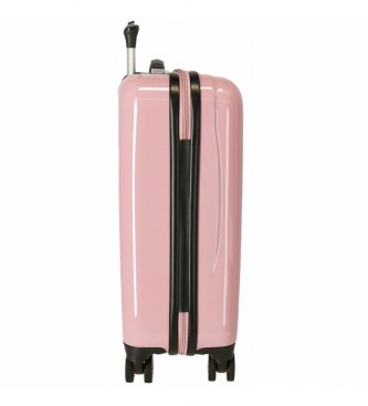 Joumma Bags Valigia da cabina Mickey Outline rigida 55cm rosa
