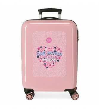 Roll Road Roll Road One World Cabin Suitcase Roll Road One World rgido 55cm rosa