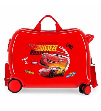 Joumma Bags Cars Rusteze Lightyear Otroški kovček Cars Rusteze Lightyear 2 večsmerni kolesi Rdeča