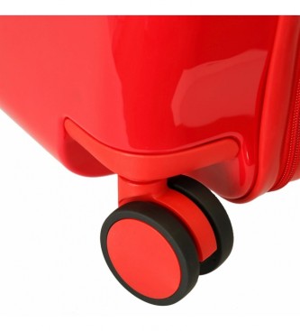 Joumma Bags Valise pour enfants Cars Rusteze Lightyear Cars Rusteze Lightyear 2 roues multidirectionnelles Rouge
