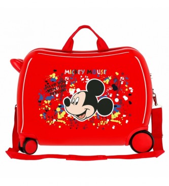 Joumma Bags Children's suitcase 2 multidirectional wheels Mickey Colour Mayhem Red
