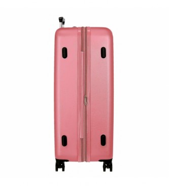 Roll Road 55-68-78cm Roll Road Cambogia Set di valigie rigide rosa