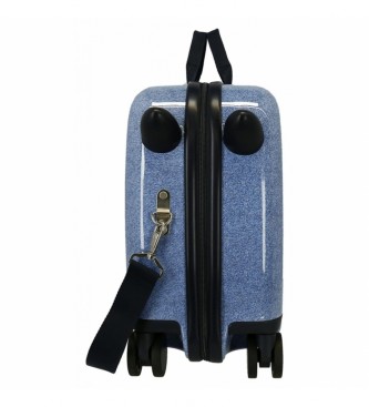 Joumma Bags Children's suitcase Spiderman Denim 2 multidirectional wheels blue