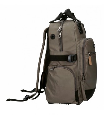 Pepe Jeans Brown computer backpack -28x40x14cm