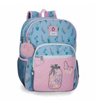 Enso Enso We Love Flowers pink school backpack