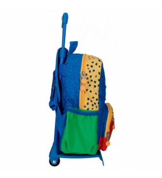 Enso Enso Jungle Club small backpack with multicolored trolley