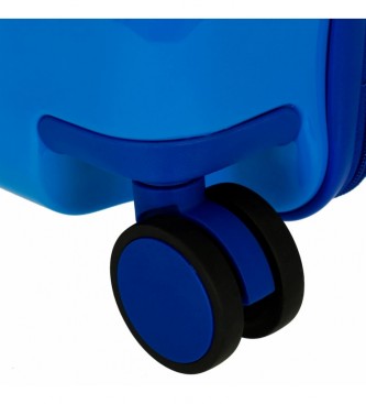 Joumma Bags Spiderman Hero Children's Suitcase 2 multidirectional wheels Blue