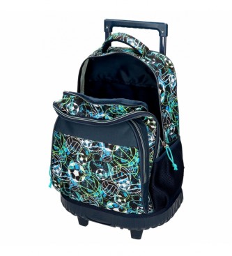 Movom Backpack 2 wheels Movom Balls blue