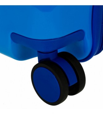 Joumma Bags Valise enfant bleue multidirectionnelle  2 roues Spidey Team Up