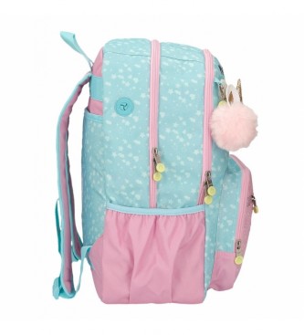 Enso Enso Magic Unicorn backpack double compartment multicolor
