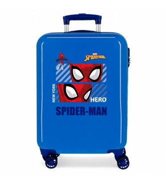 Joumma Bags Cabin Suitcase Spiderman Hero rigid 55cm Blue