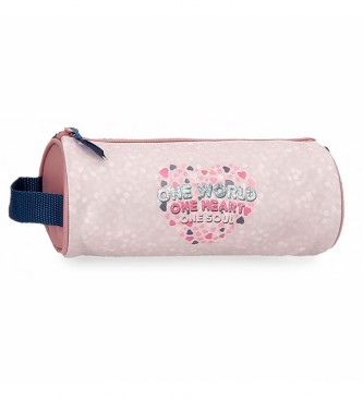 Roll Road Roll Road One World ronde tas roze