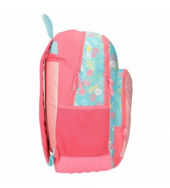 Roll Road Roll Road My little Town Adaptable School Backpack Two Compartments pink