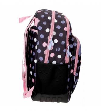 Roll Road Roll Road School Backpack The time is now Two Compartments black