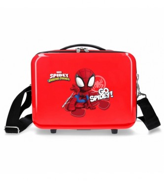 Joumma Bags ABS Go Spidey Trousse de toilette adaptable rouge