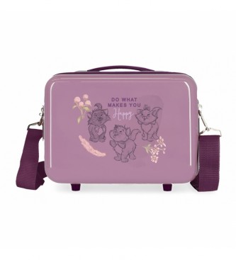 Disney ABS toiletry bag Aristogatos Nude adaptable purple